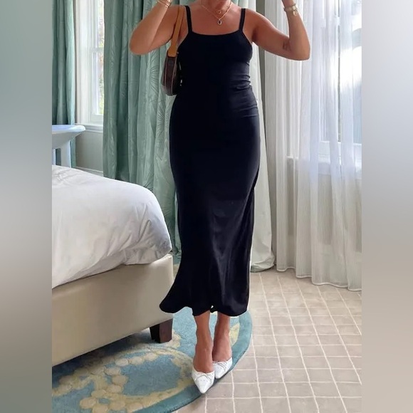 Djerf Avenue Daily Midi Dress Black - Picture 3 of 5